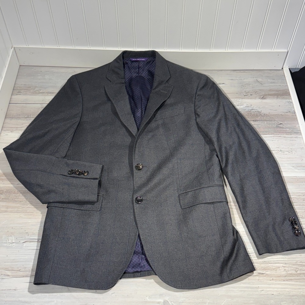 Ted Baker Blazer Men's Size US 38R 100%‎ Wool 2 Button